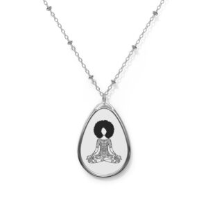 Protecting My Peace Necklace -Afro Yoga Meditation Pendant Necklace